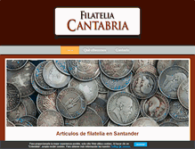 Tablet Screenshot of filateliacantabria.com